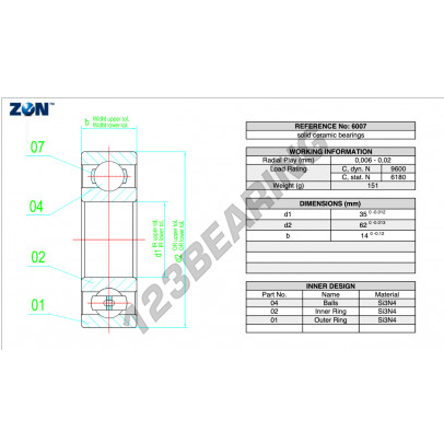 6007-CE-SI3N4-PTFE-ZEN