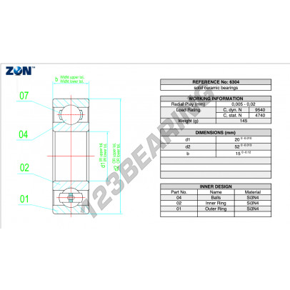 6304-CE-SI3N4-PTFE-ZEN