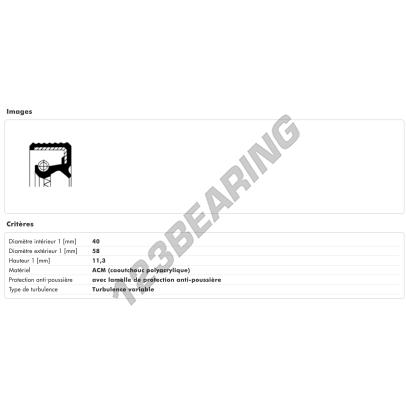 BASL-40X58X11.300-ACM-CORTECO