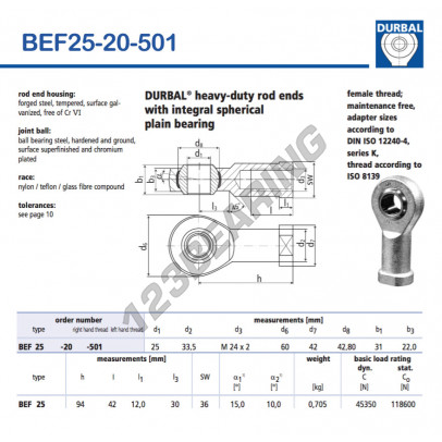 BEF25-20-501-DURBAL