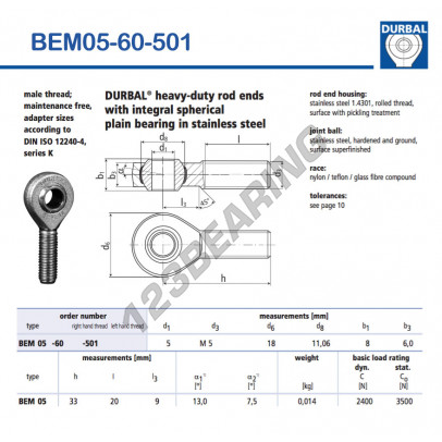 BEM05-60-501-DURBAL