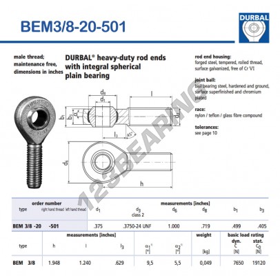 BEM3-8-20-501-DURBAL