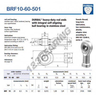 BRF10-60-501-DURBAL
