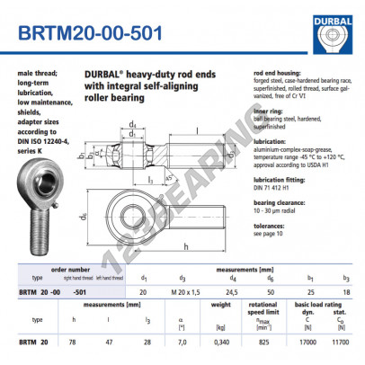 BRTM20-00-501-DURBAL