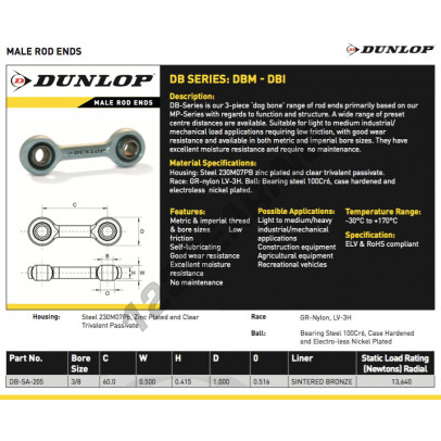 DB-SA-205-DUNLOP