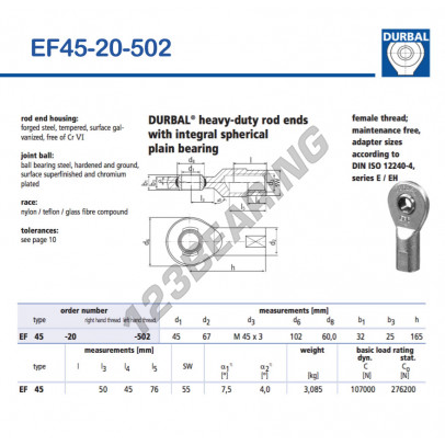 EF45-20-502-DURBAL