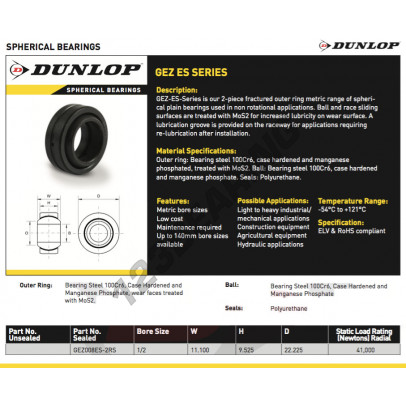 GEZ008-ES-2RS-DUNLOP