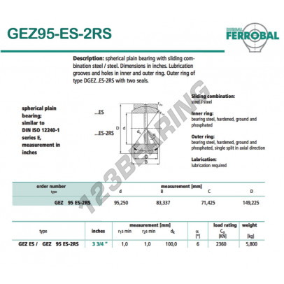GEZ95-ES-2RS-DURBAL