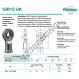 Gelenkköpfe SI - GIR12-UK-DURBAL