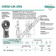 Gelenkköpfe SI - GIR50-UK-2RS-DURBAL