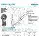 Gelenkköpfe SI - GIR80-UK-2RS-DURBAL