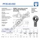 Gelenkköpfe SI - PF20-00-502-DURBAL