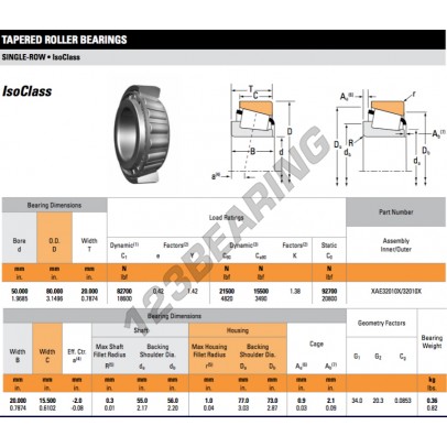 XAE32010X-32010X-TIMKEN